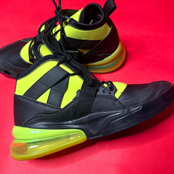 Nike Air Edge 270 Sneakers – Black & Neon Volt – Size 10.5 Men’s – Street Style - Picture 8 of 11